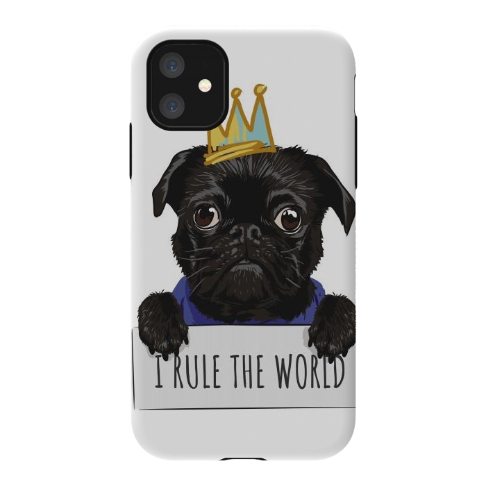 iPhone 11 StrongFit pug by haroulita