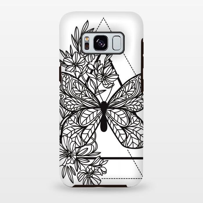 Galaxy S8 plus StrongFit bw butterfly by haroulita