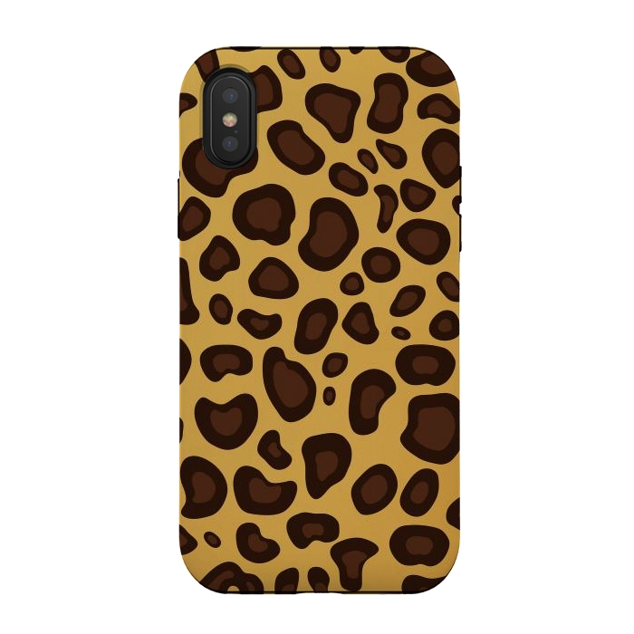iPhone Xs / X StrongFit animal print leopard by haroulita