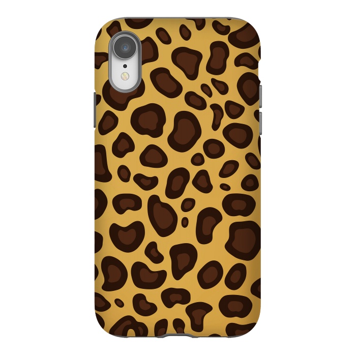 iPhone Xr StrongFit animal print leopard by haroulita