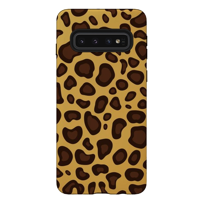 Galaxy S10 StrongFit animal print leopard by haroulita