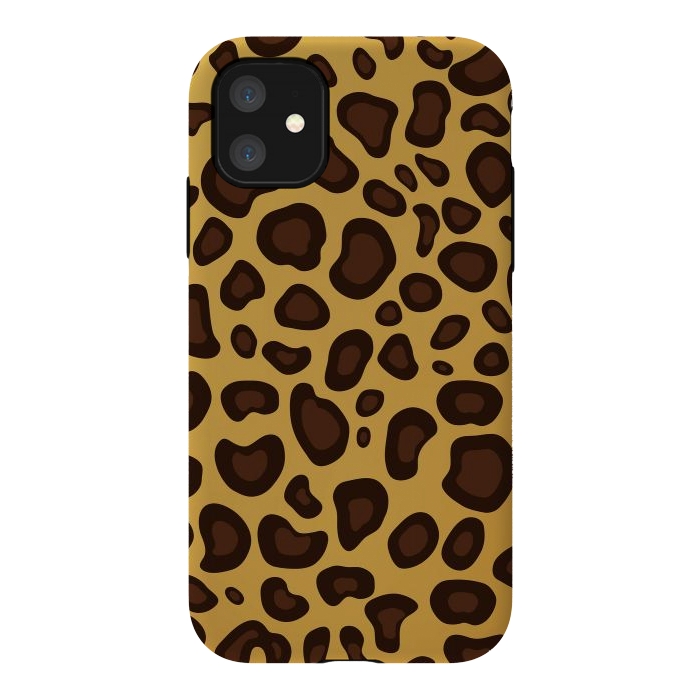 iPhone 11 StrongFit animal print leopard by haroulita