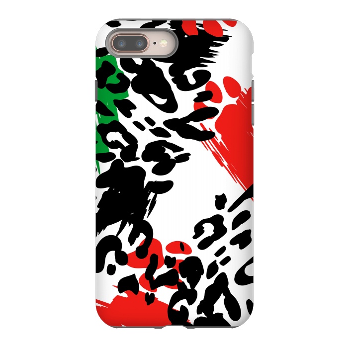 iPhone 7 plus StrongFit colorful anima print by haroulita