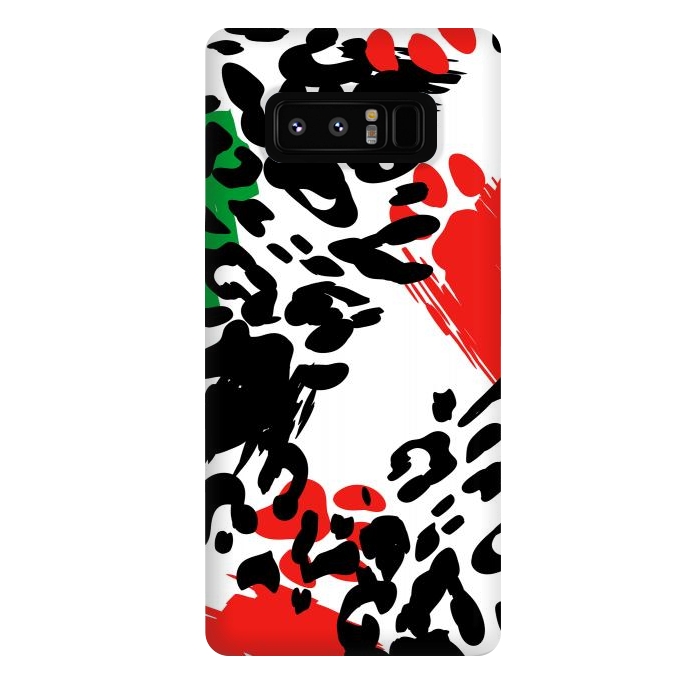 Galaxy Note 8 StrongFit colorful anima print by haroulita