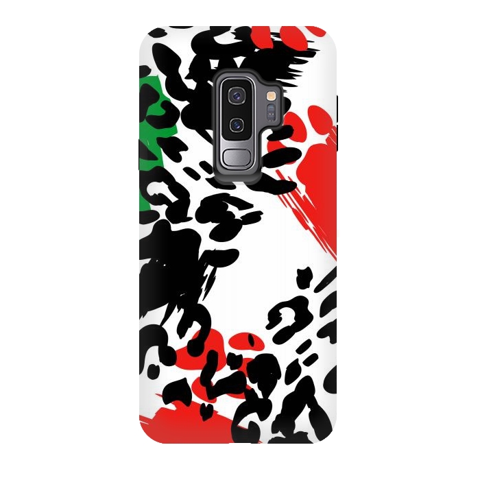 Galaxy S9 plus StrongFit colorful anima print by haroulita