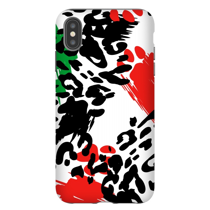 iPhone Xs Max StrongFit colorful anima print by haroulita