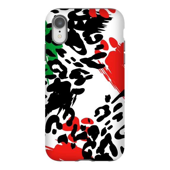 iPhone Xr StrongFit colorful anima print by haroulita