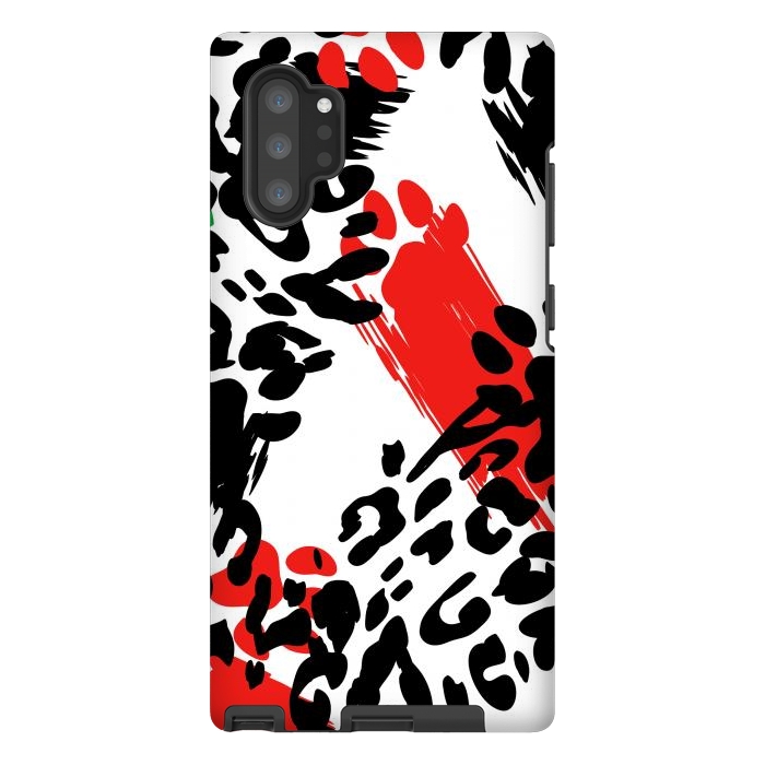 Galaxy Note 10 plus StrongFit colorful anima print by haroulita