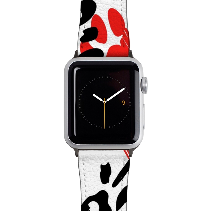 Watch 42mm / 44mm Strap PU leather colorful anima print by haroulita