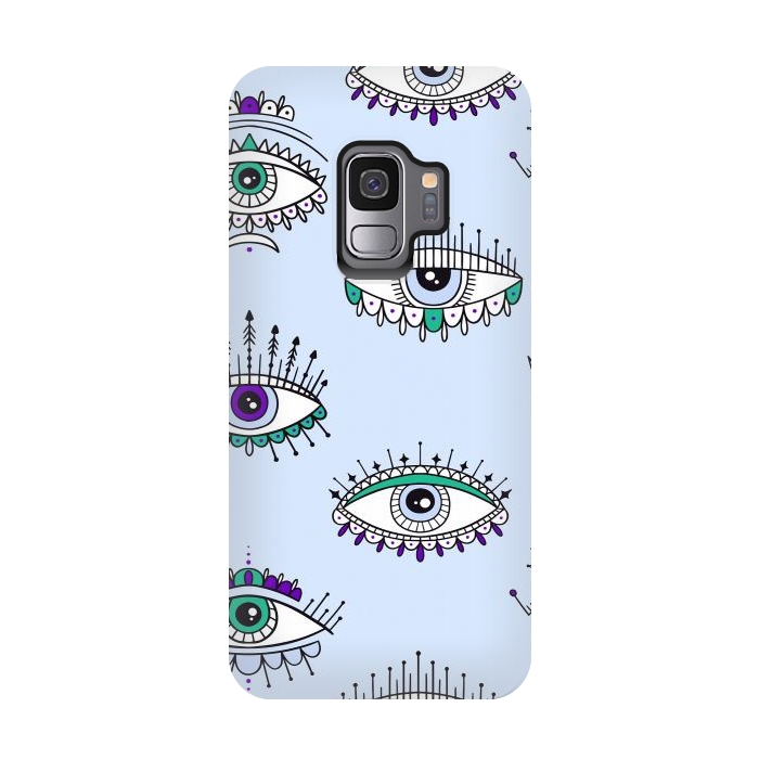 Galaxy S9 StrongFit evil eyes by haroulita