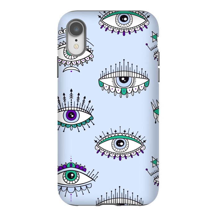 iPhone Xr StrongFit evil eyes by haroulita
