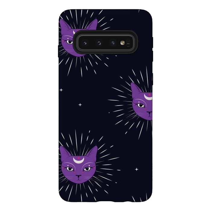 Galaxy S10 StrongFit magic cats by haroulita
