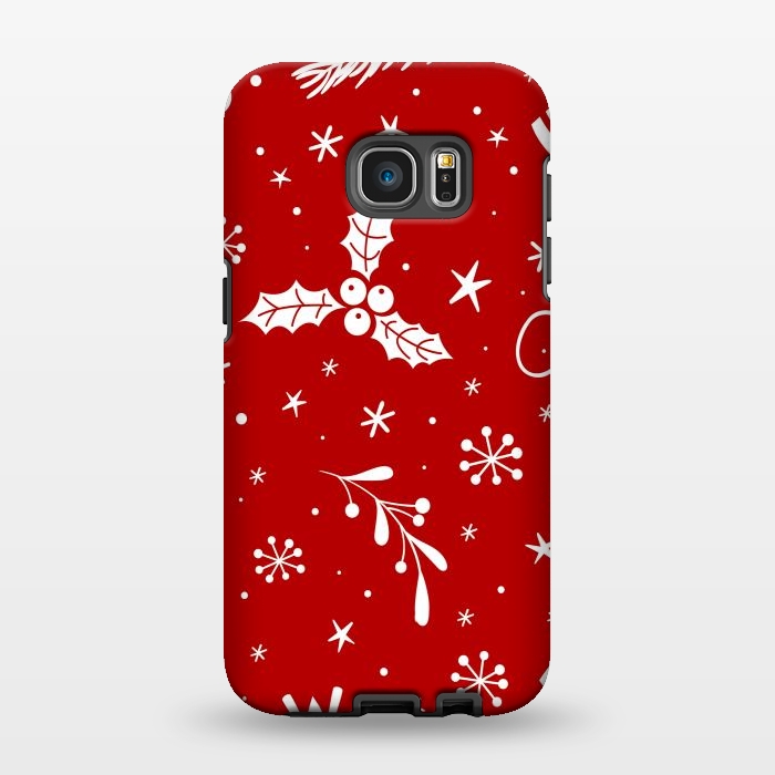 Galaxy S7 EDGE StrongFit christmas pattern by haroulita