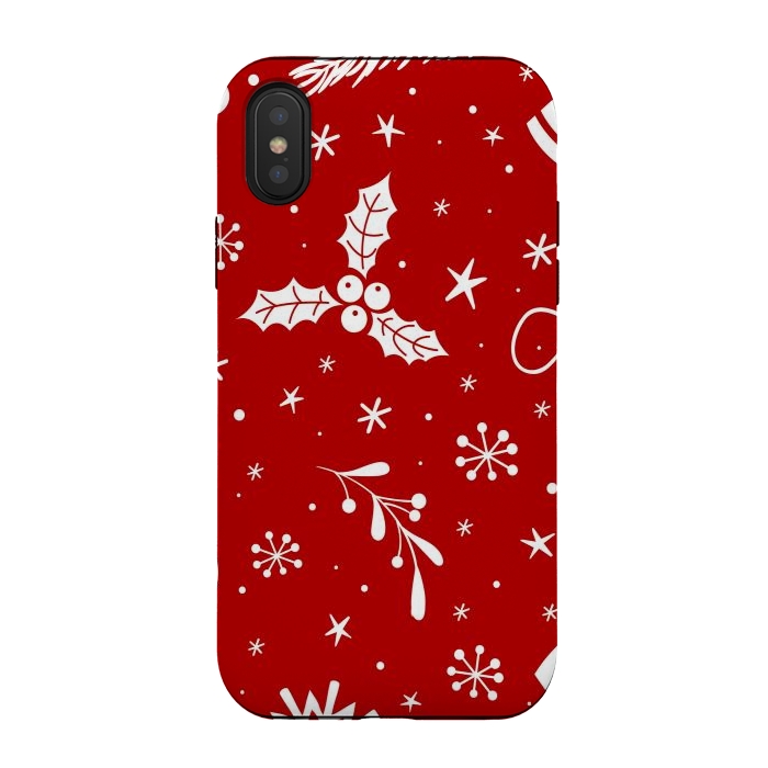 iPhone Xs / X StrongFit christmas pattern by haroulita