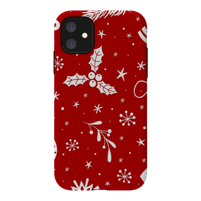 iPhone 11 StrongFit christmas pattern by haroulita