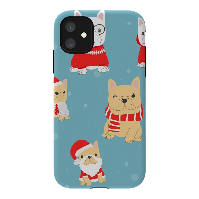 iPhone 11 StrongFit cute frenchies  by haroulita