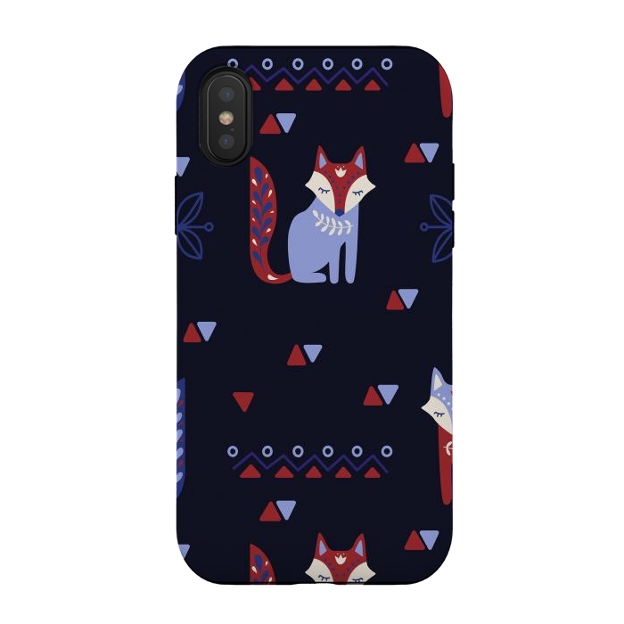 iPhone Xs / X StrongFit cute fox by haroulita