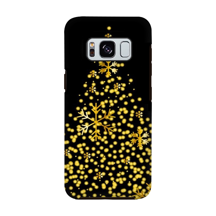 Galaxy S8 StrongFit golden christmas tree by haroulita