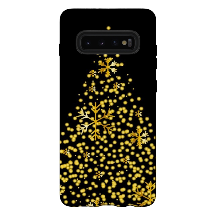 Galaxy S10 plus StrongFit golden christmas tree by haroulita