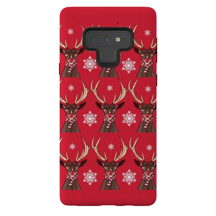 Galaxy Note 9 StrongFit Reindeers by Steve Wade (Swade)