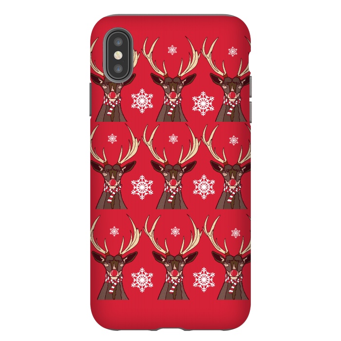 iPhone Xs Max StrongFit Reindeers by Steve Wade (Swade)