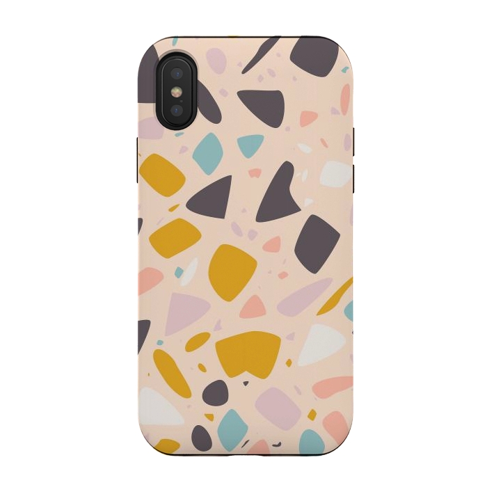 iPhone Xs / X StrongFit Terrazzo 042 by Jelena Obradovic