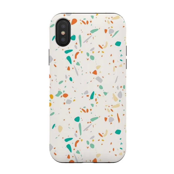 iPhone Xs / X StrongFit Terrazzo 044 by Jelena Obradovic