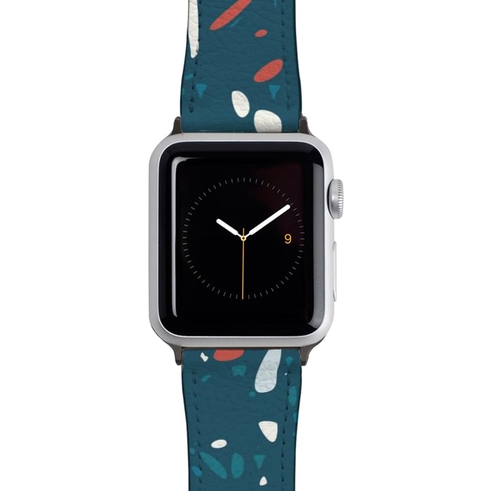 Watch 42mm / 44mm Strap PU leather Terrazzo 045 by Jelena Obradovic