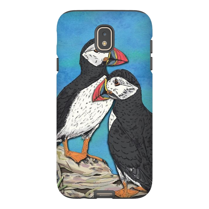 Galaxy J7 StrongFit Puffin Perfection by Lotti Brown