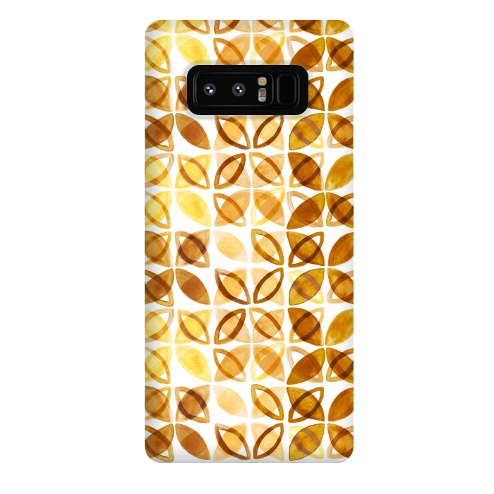 Galaxy Note 8 StrongFit 70's Watercolor Pattern  by Tigatiga