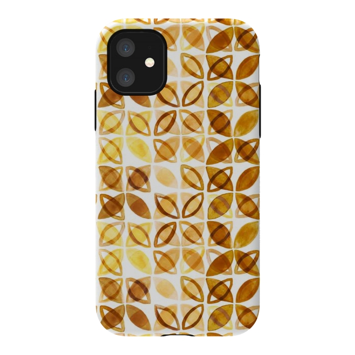 iPhone 11 StrongFit 70's Watercolor Pattern  by Tigatiga