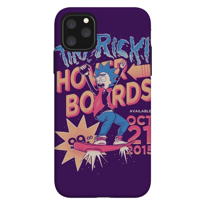 iPhone 11 Pro Max StrongFit Tiny rick hoverboards by Ilustrata