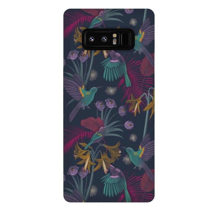 Galaxy Note 8 StrongFit Purple Sunbird by Tishya Oedit