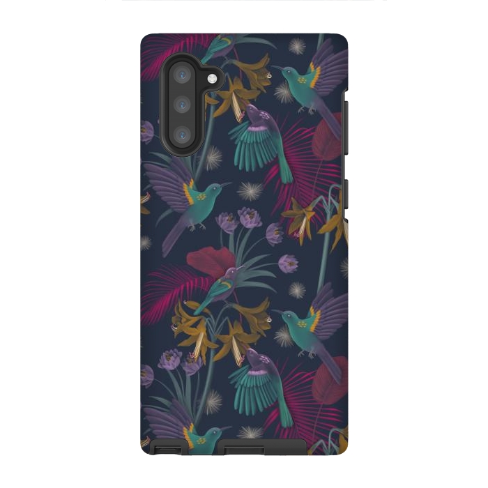 Galaxy Note 10 StrongFit Purple Sunbird by Tishya Oedit