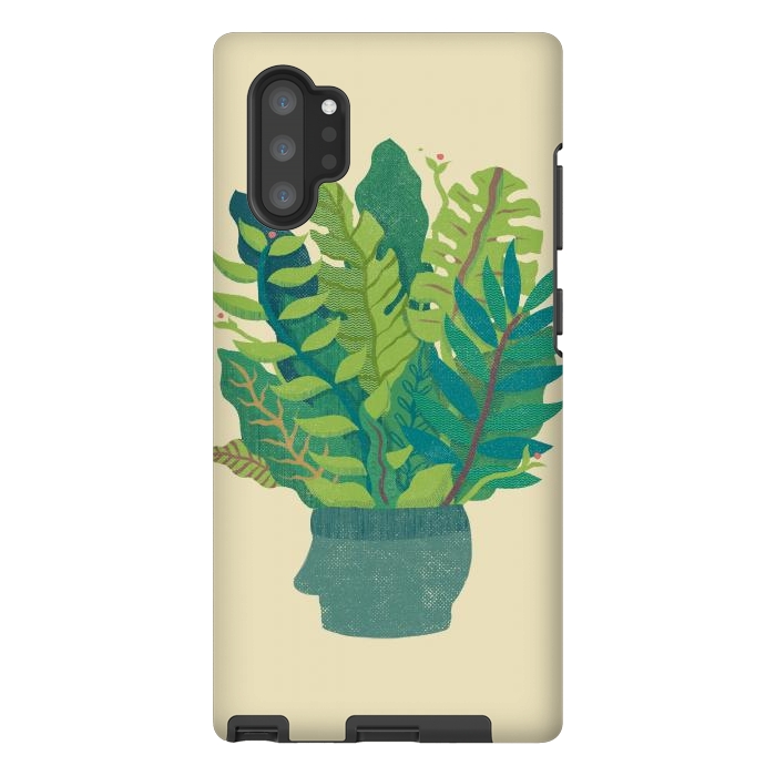Galaxy Note 10 plus StrongFit GREEN MIND by Ilustrata