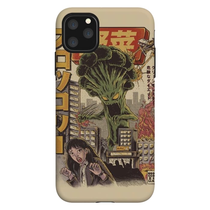 iPhone 11 Pro Max StrongFit THE BROCCOZILLA by Ilustrata