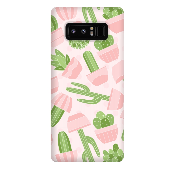 Galaxy Note 8 StrongFit funny cactus print by MALLIKA
