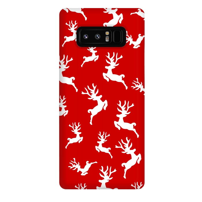 Galaxy Note 8 StrongFit white christmas deer by MALLIKA