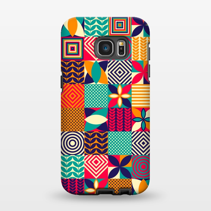 Galaxy S7 EDGE StrongFit graphic mosaic print by MALLIKA