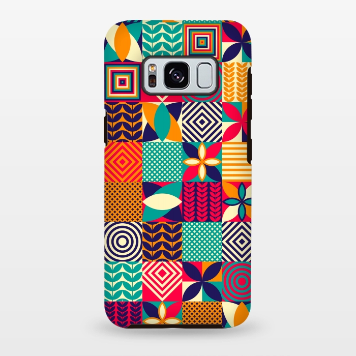 Galaxy S8 plus StrongFit graphic mosaic print by MALLIKA