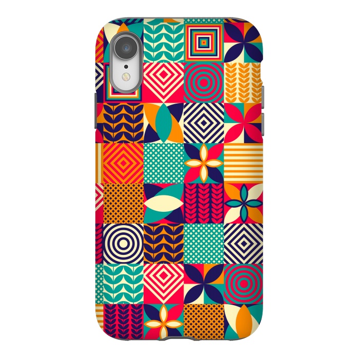 iPhone Xr StrongFit graphic mosaic print by MALLIKA