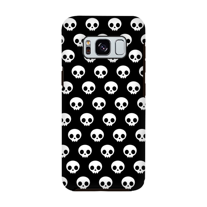 Galaxy S8 StrongFit Cute skulls by Laura Nagel