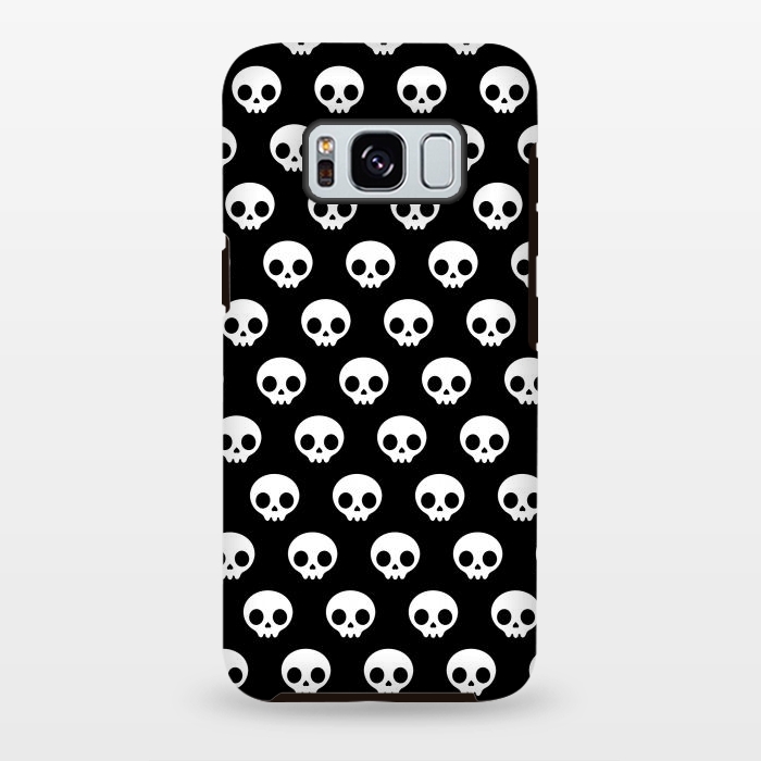 Galaxy S8 plus StrongFit Cute skulls by Laura Nagel