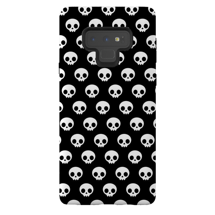 Galaxy Note 9 StrongFit Cute skulls by Laura Nagel