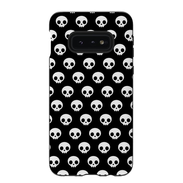 Galaxy S10e StrongFit Cute skulls by Laura Nagel