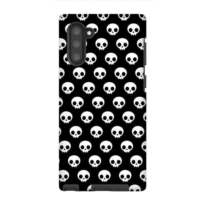 Galaxy Note 10 StrongFit Cute skulls by Laura Nagel