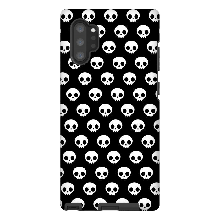 Galaxy Note 10 plus StrongFit Cute skulls by Laura Nagel