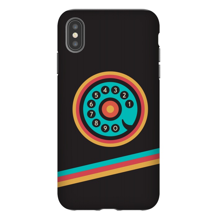 iPhone Xs Max StrongFit Retro Phone by Dellán