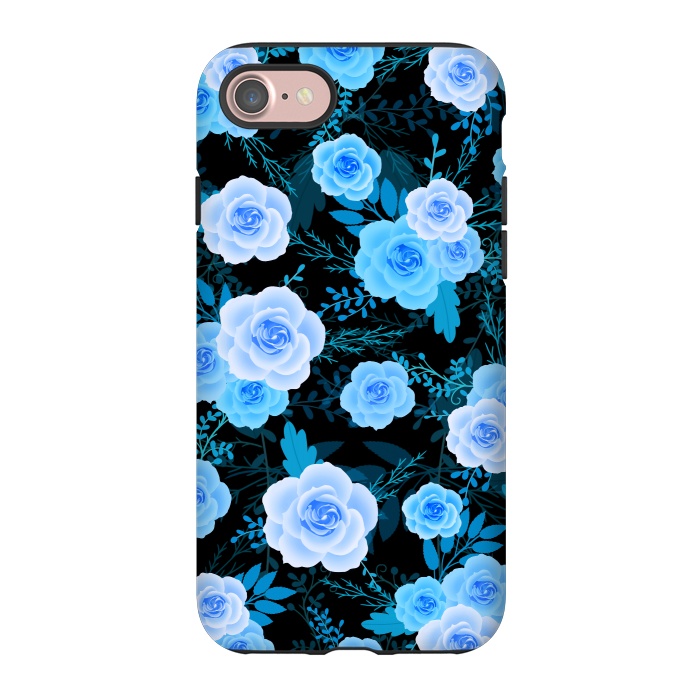iPhone 7 StrongFit Blue purple roses by Jms