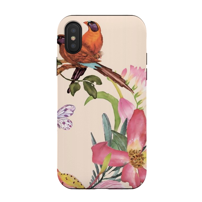 iPhone Xs / X StrongFit Sweet Birds by Creativeaxle